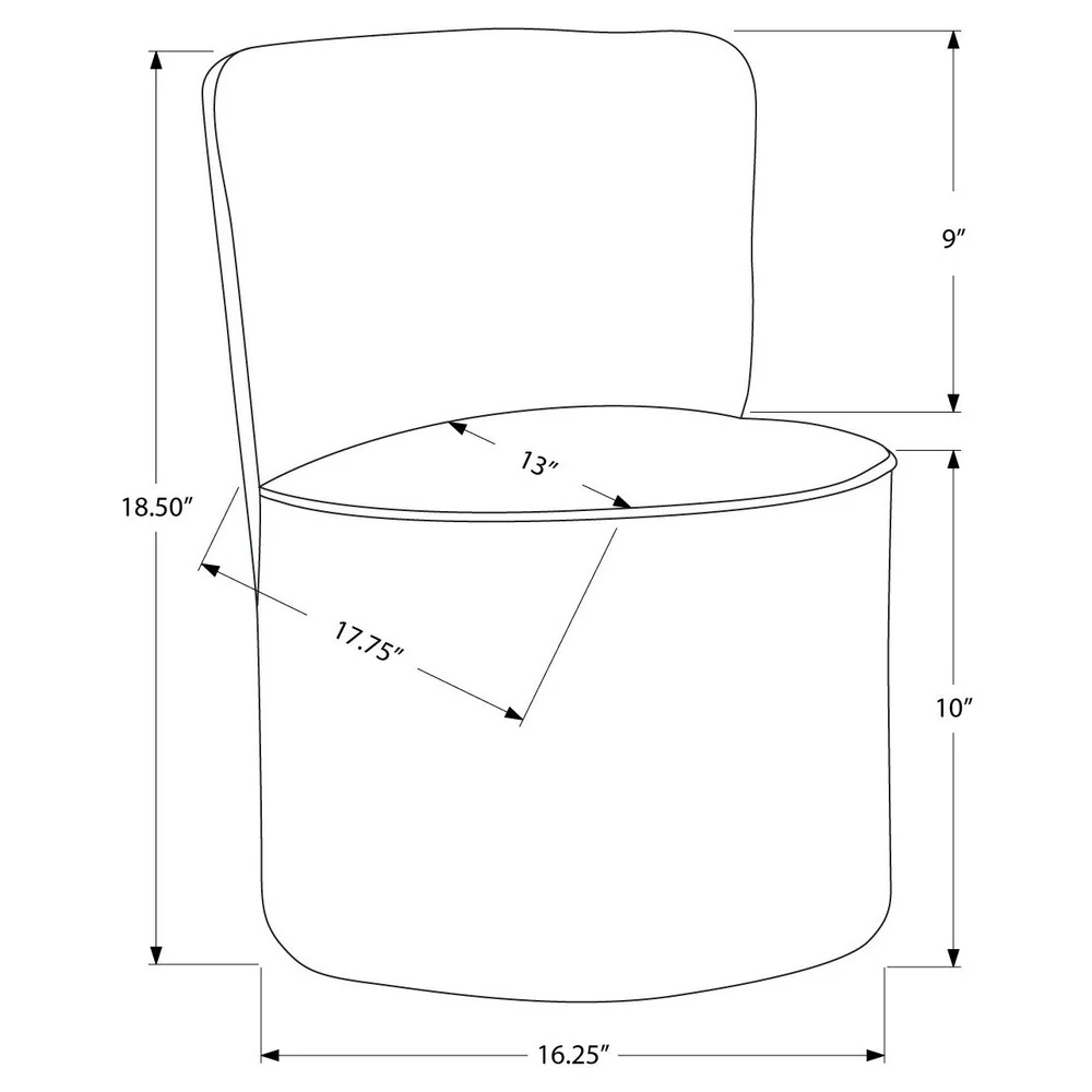 Juvenile Chair - Swivel with Grey Chevron Fabric