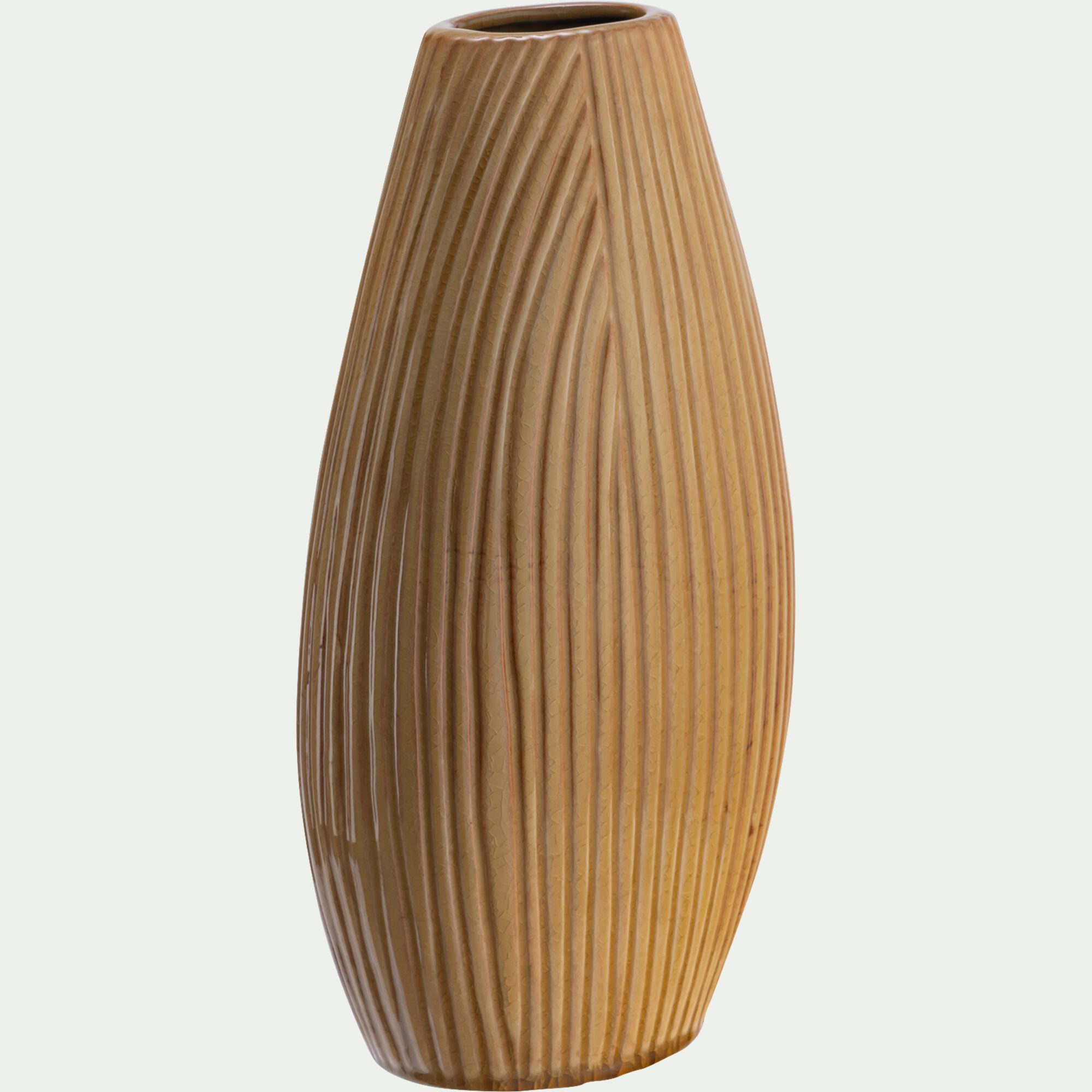 LYAS - Vase classique en faïence H37cm - beige