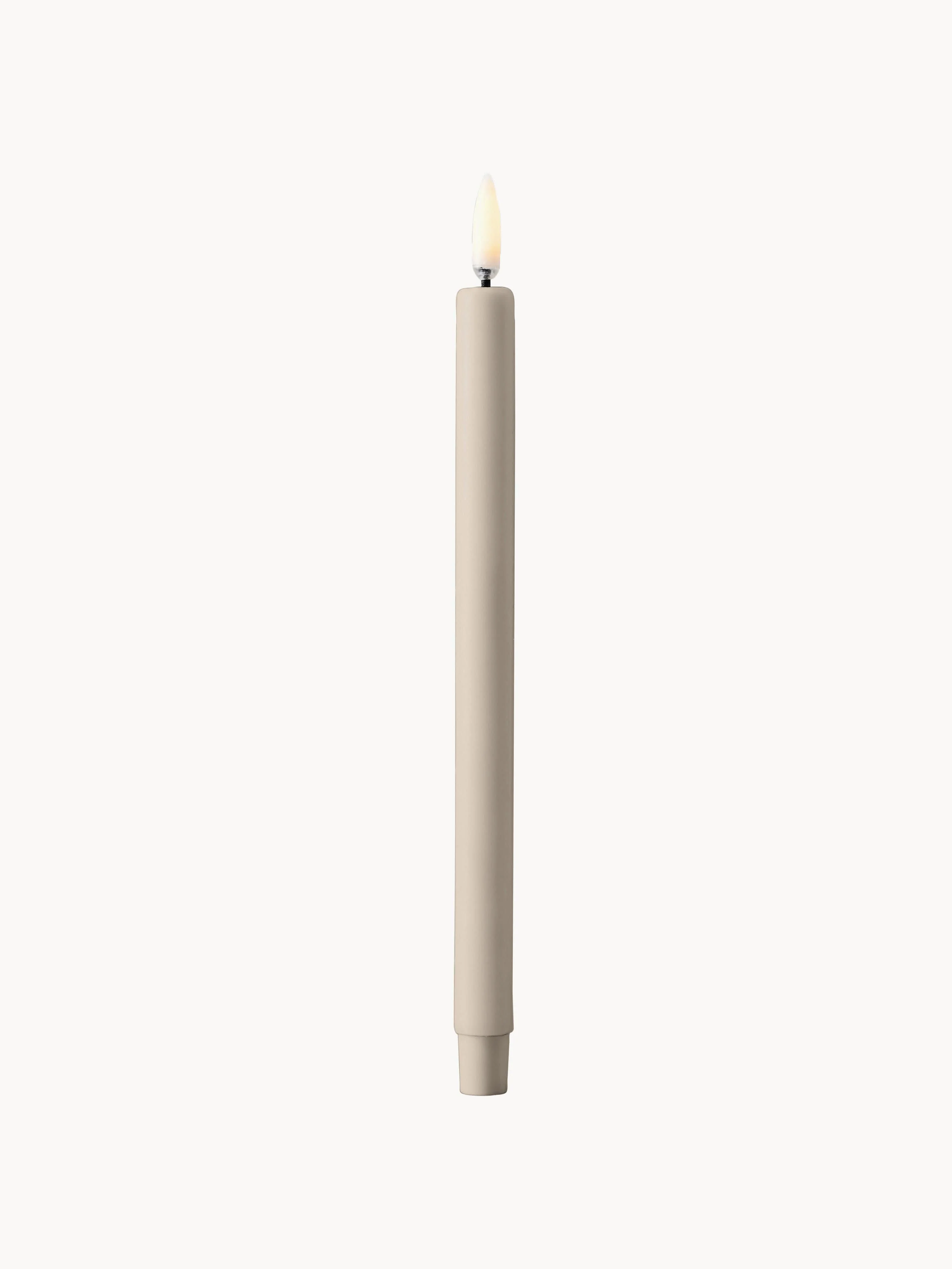 LED-Kerzen Stoff Nagel, 2er-Set