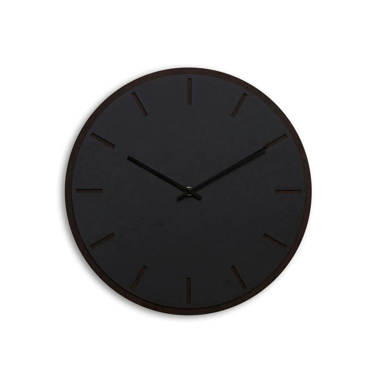- Horloge murale en linoléum noir D38cm
