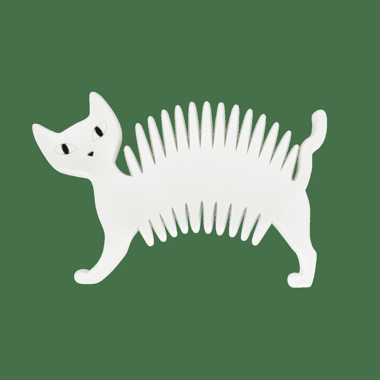 SOAPYCAT - Porte savon chat blanc