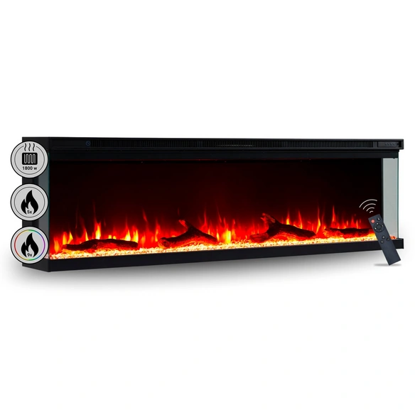 Elektrokamin, »OR-60«, 1800 W, 20x154,2x43 cm, schwarz
