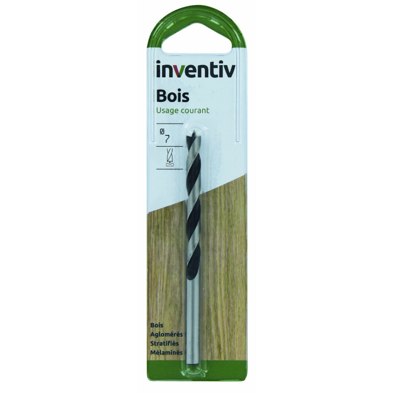 Foret pour bois Ø 7 mm INVENTIV