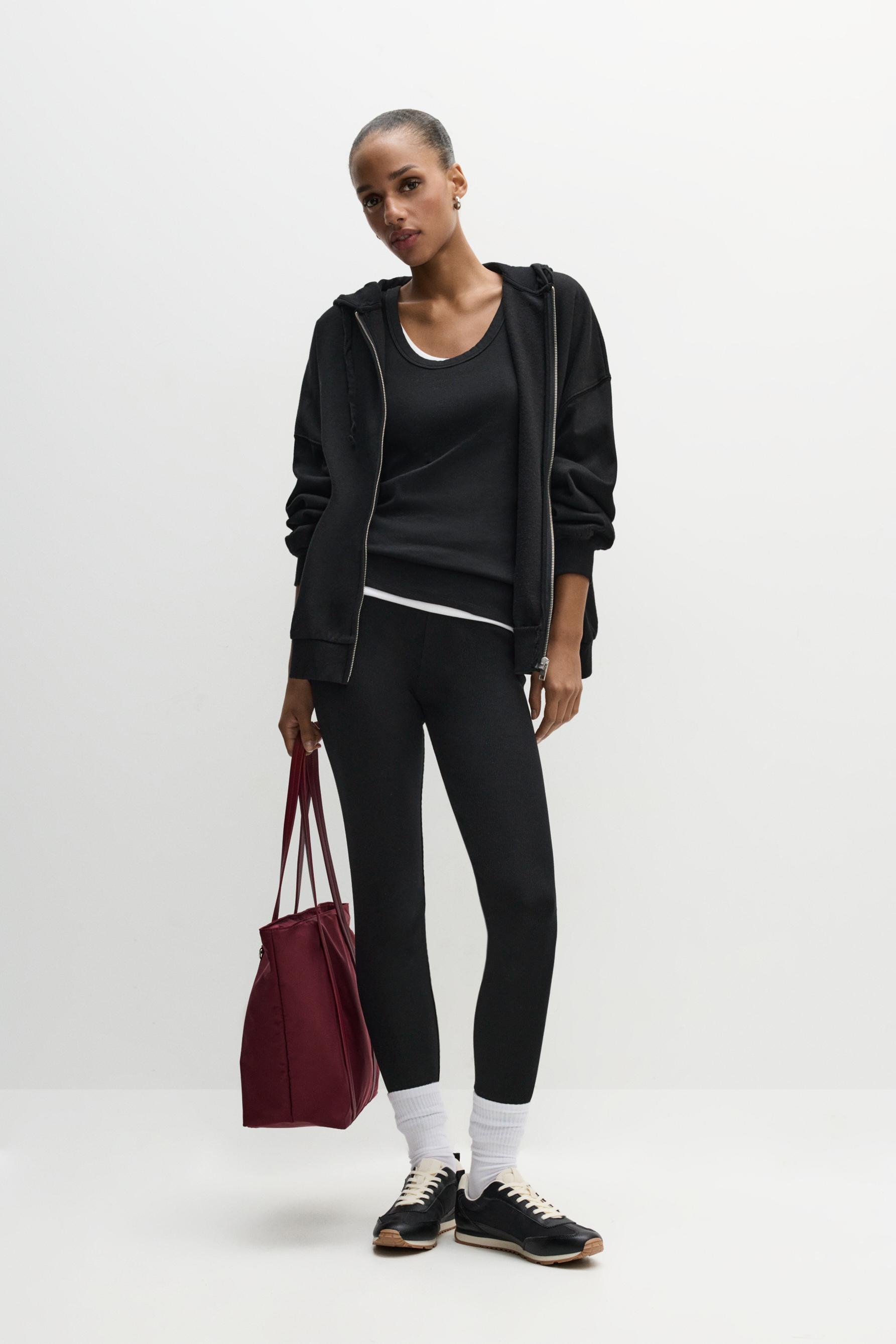 Legging cintura canalé