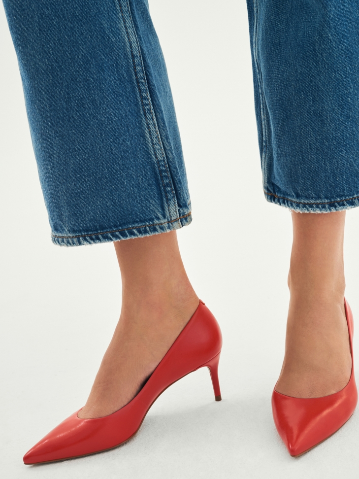 Ladies' red pumps
