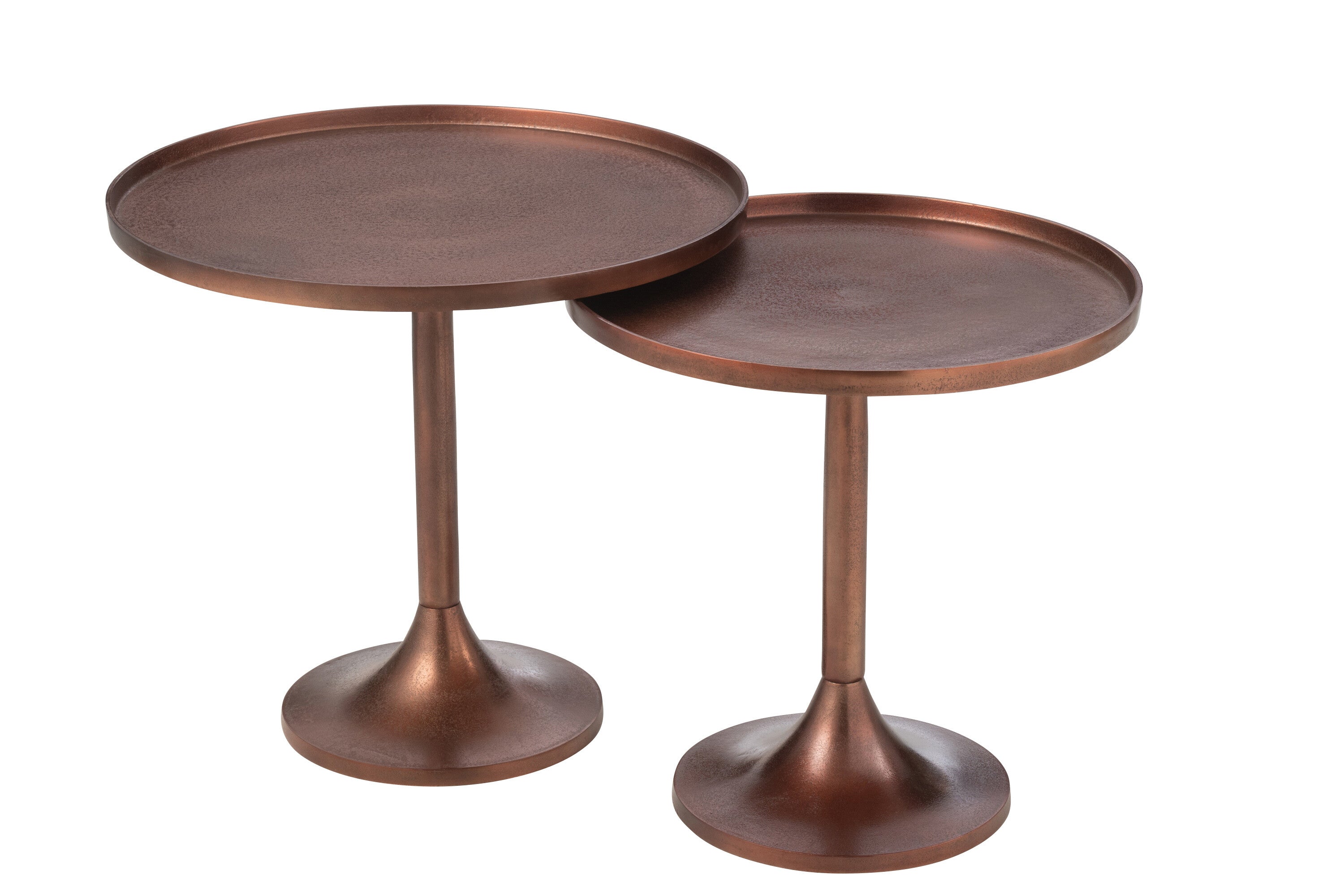 J-Line tafel - aluminium - brons - set van 2