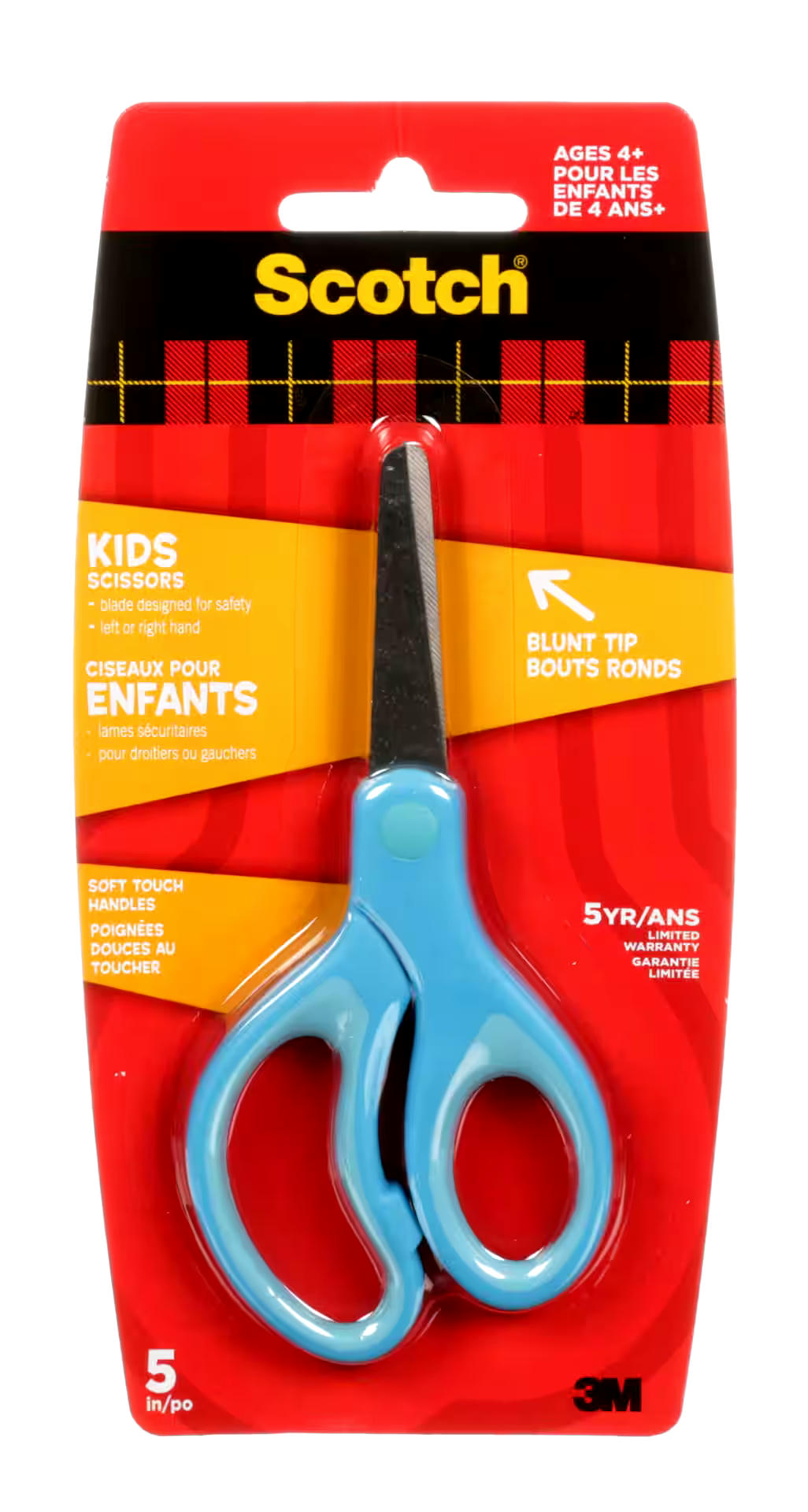 Scotch® 5-Inch Child Safe Blunt Edge, Blue Scissors, 1-pk