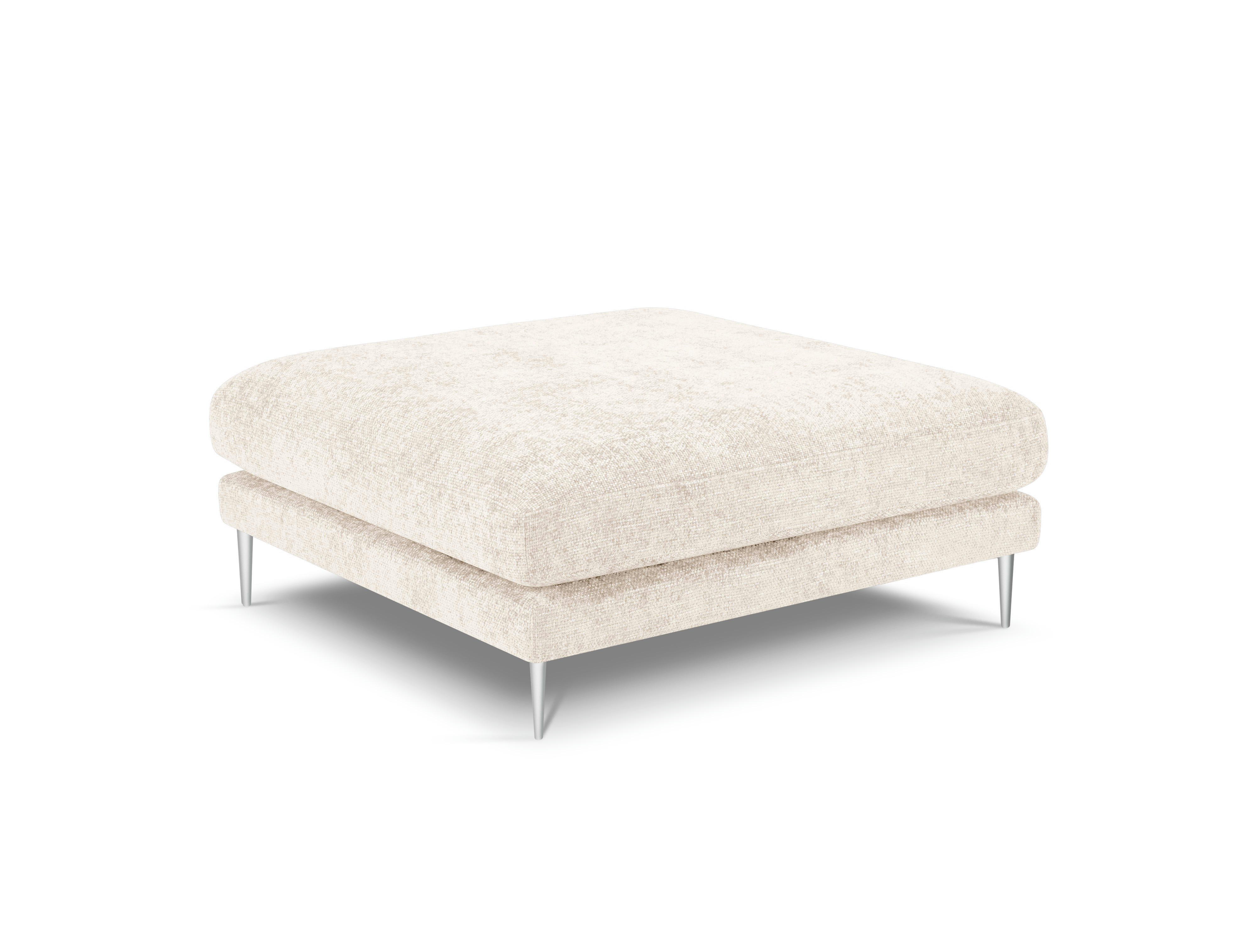 JOG - Pouf en tissu structuré beige