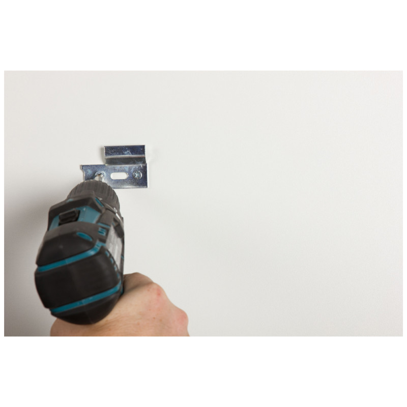 Réglette de fixation pour meuble en acier zingué 58 x 50 mm 4 pièces TEKNIBOX