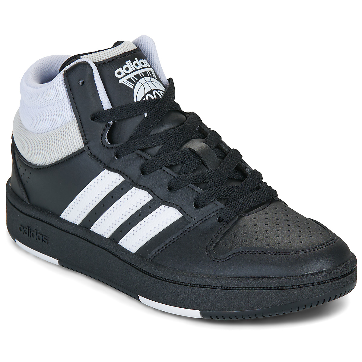 adidas - HOOPS MID CLASSIC J - Black / White