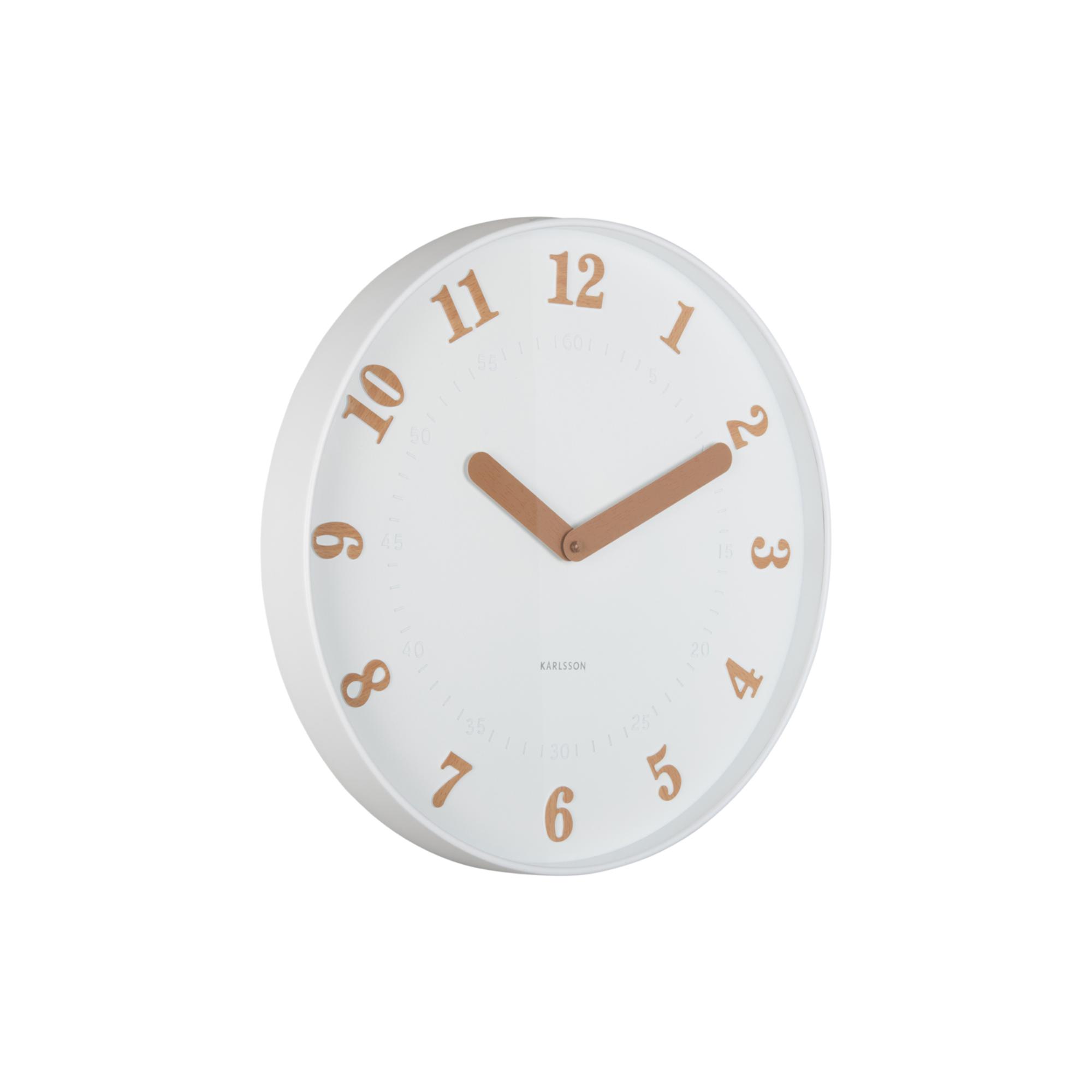 Karlsson wandklok Amena - wit - Ø40cm