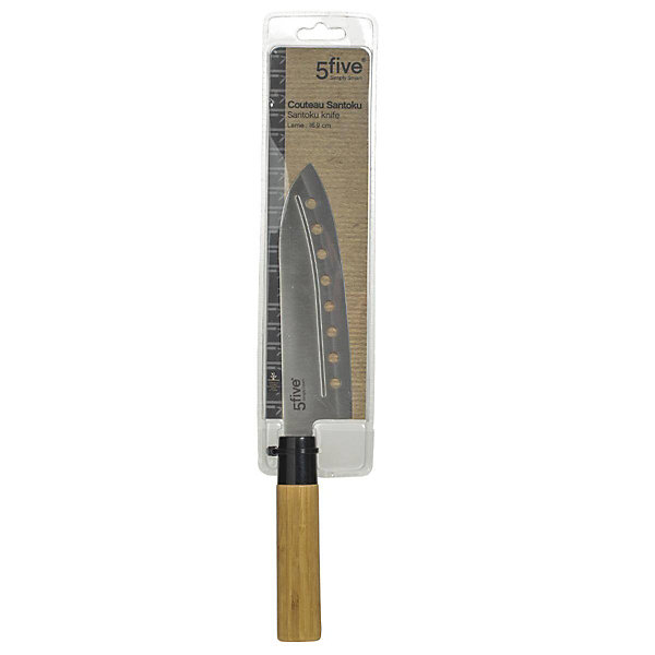 Couteau Santoku bambou - lame 169cm Black Bambou - 5Five