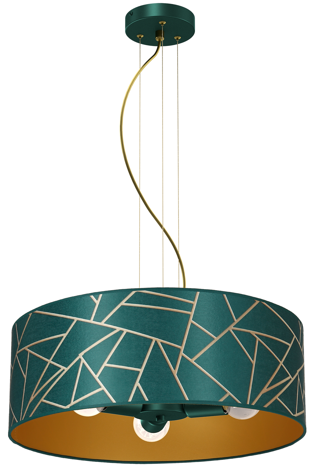 Lampa Wisząca Milagro Ziggy E27 45W Bottle Green