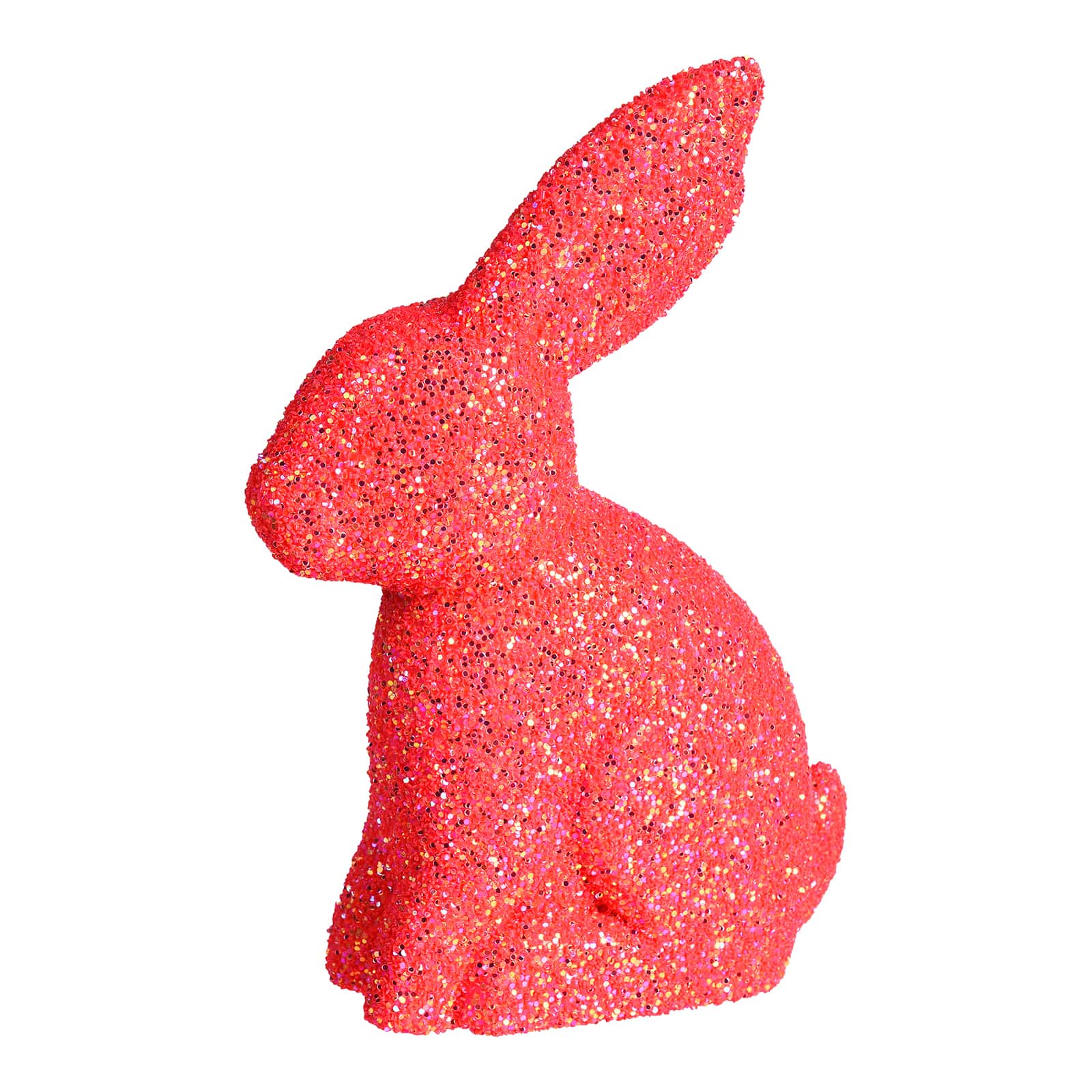 Deko-Figur Glitzer-Hase Pink,B 120 x H 180 x T 80 mm
