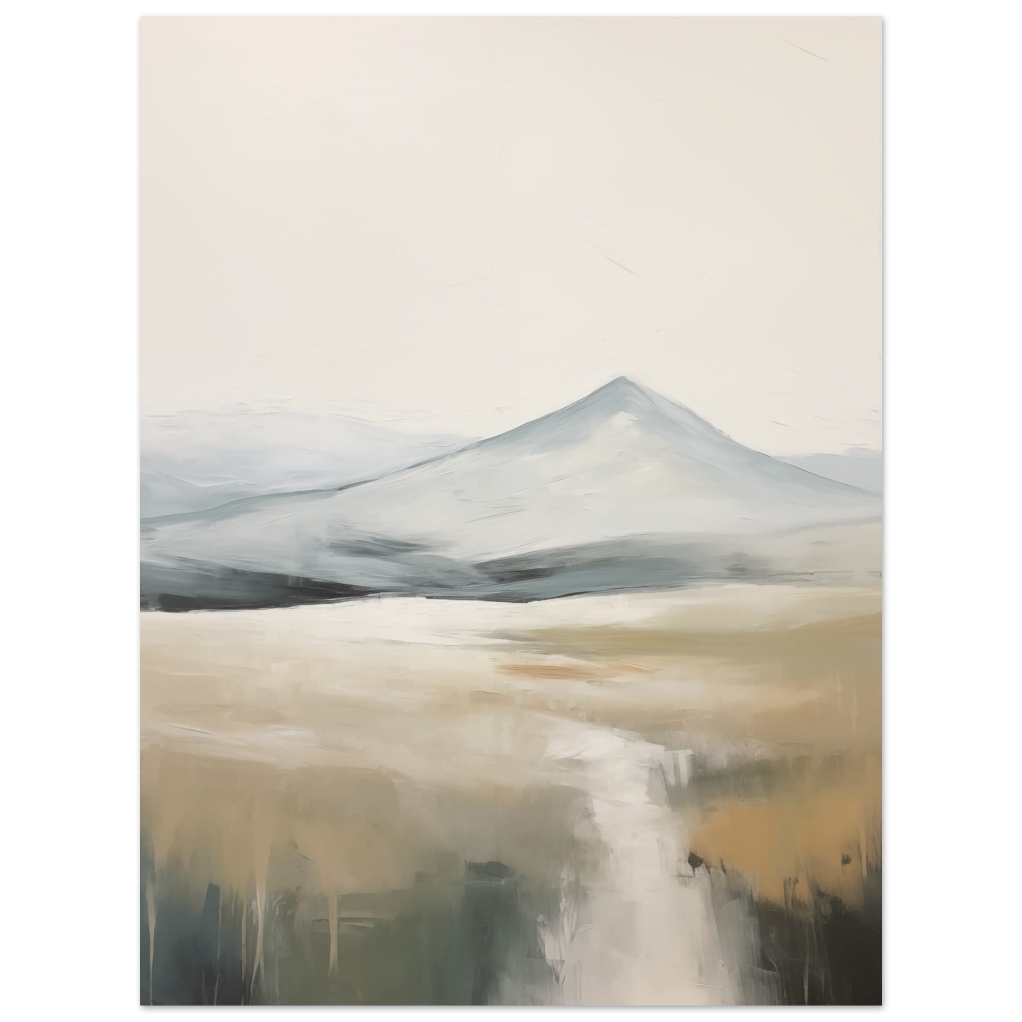 Artfulprints Poster Abstract - Fuji path 2  - 30x40 cm - Meerkleurig