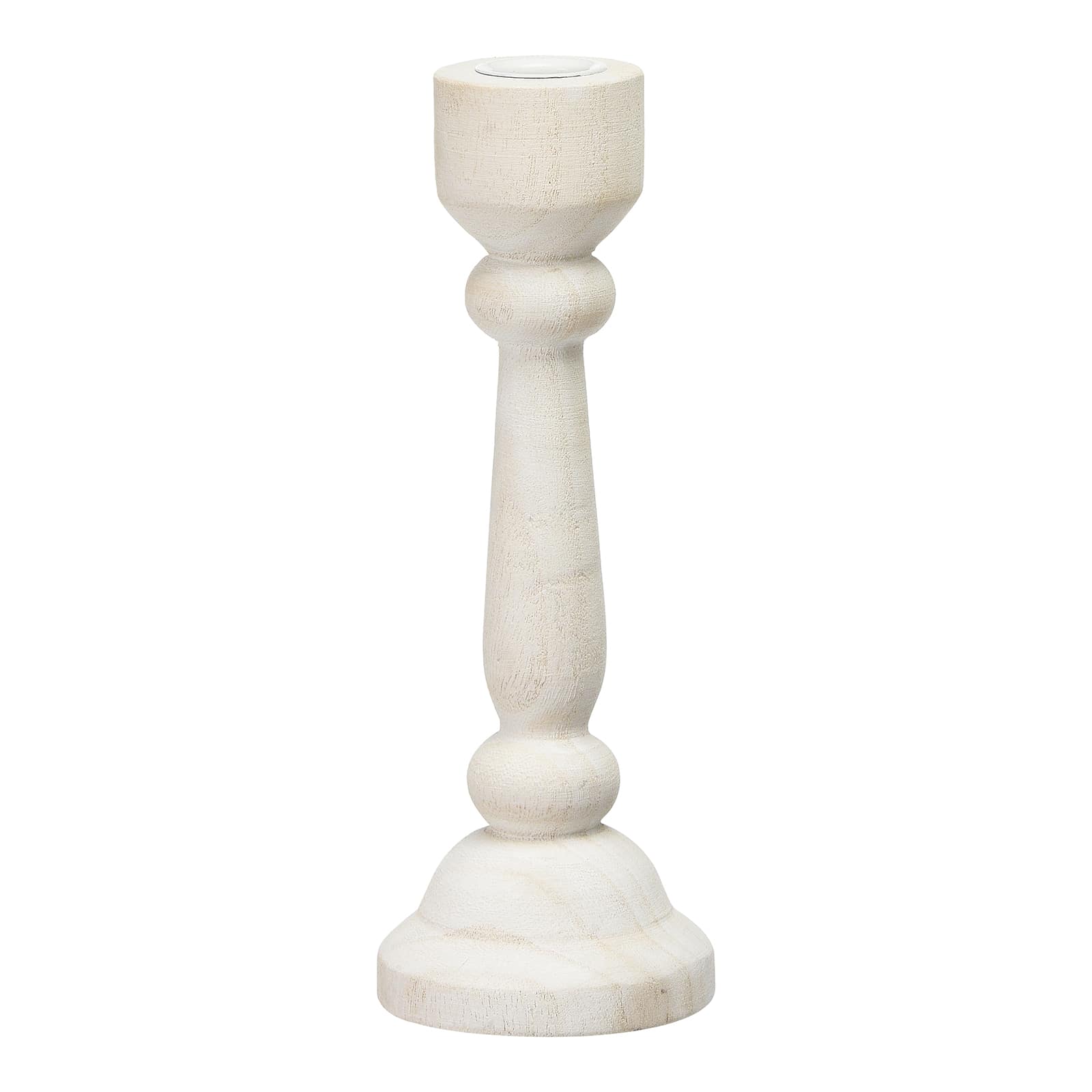 Stabkerzenhalter White Weiß, ⌀ 8 cm, H 220 mm
