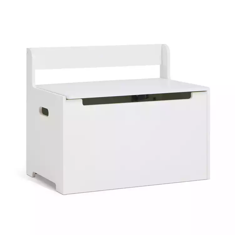 Habitat Joni Toy Box with Back Rest - White