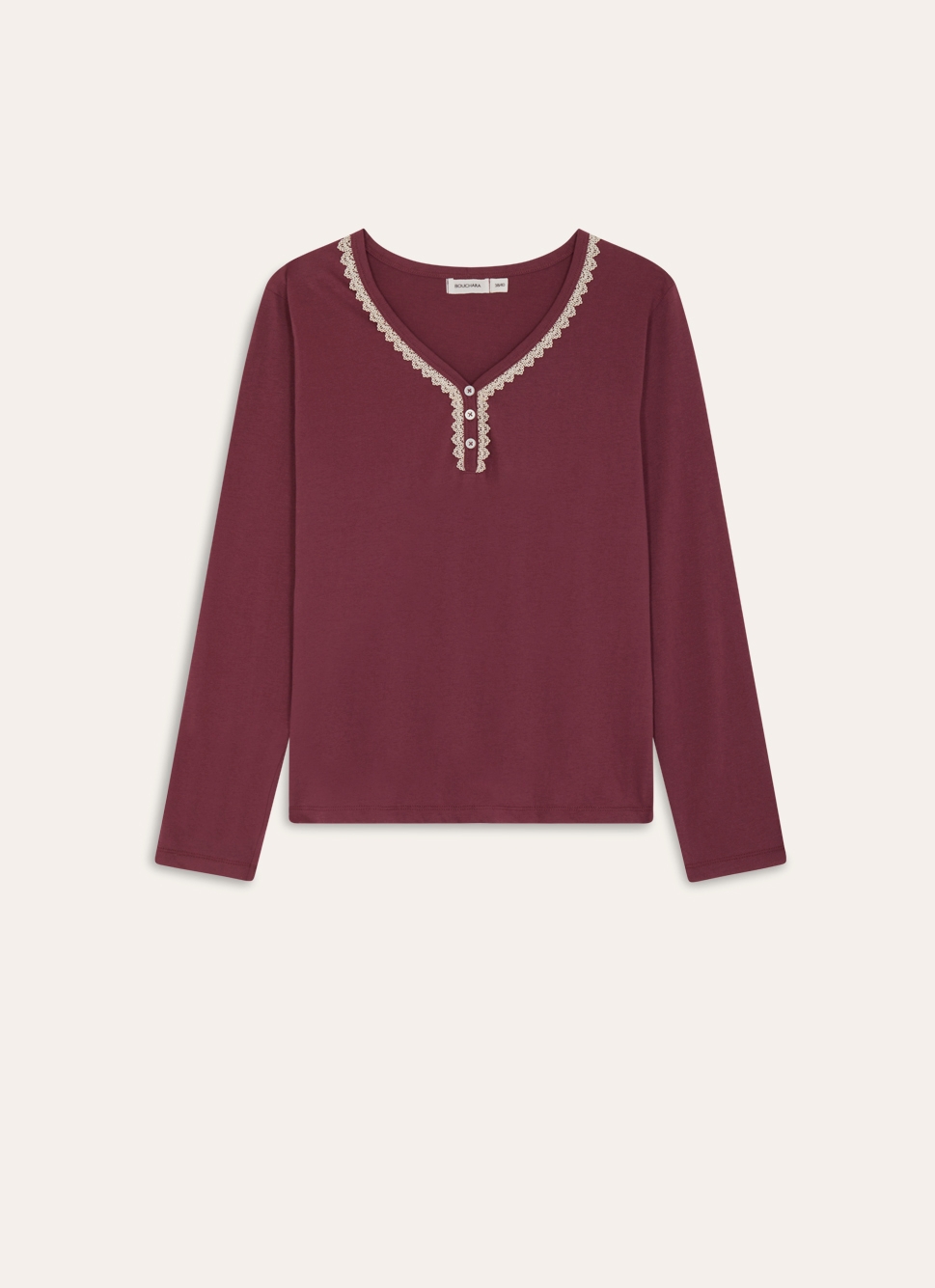 TEE SHIRT AVEC DENTELLE CAMA VIOLET