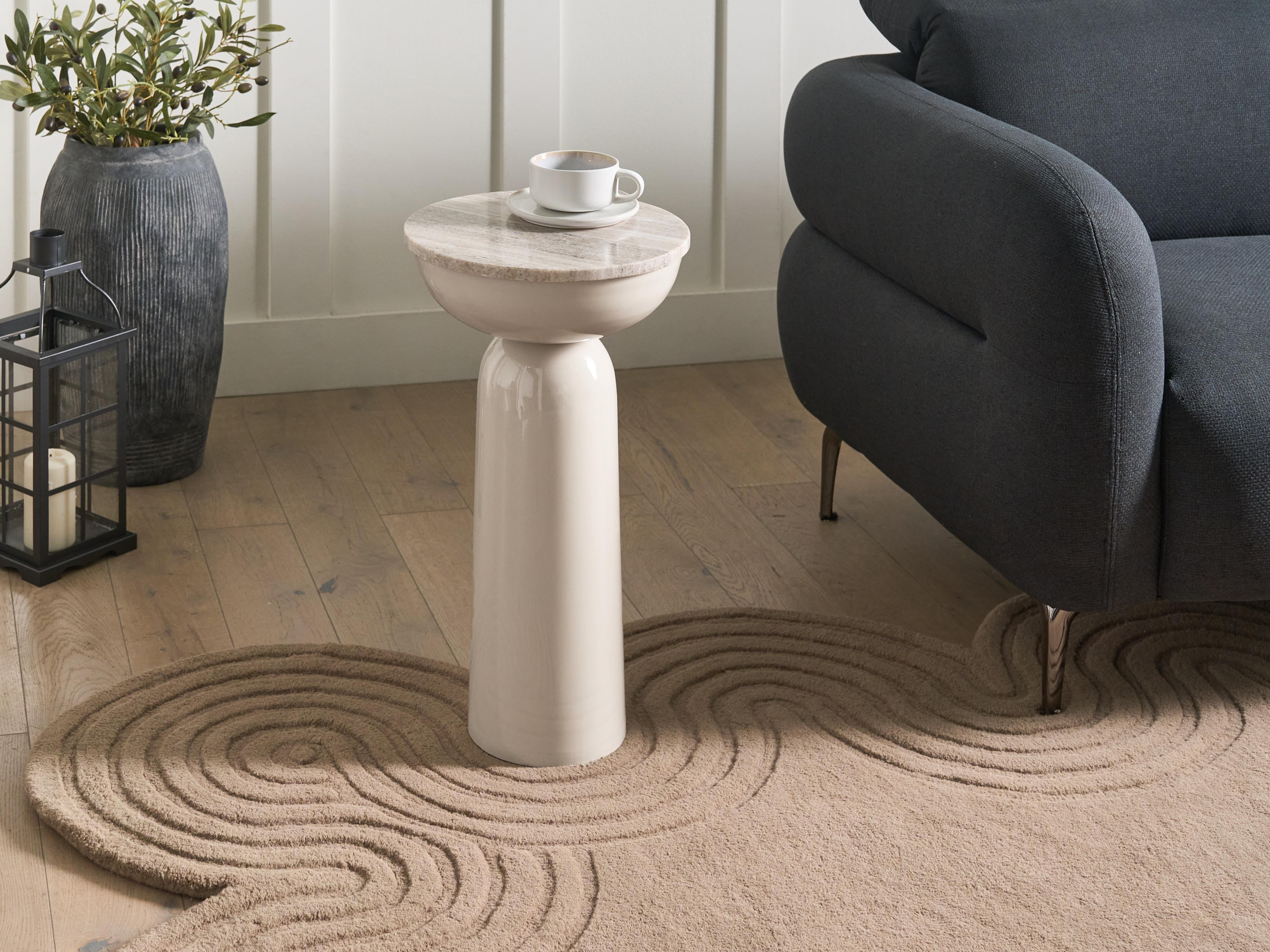 Side Table FALCON Metal Beige