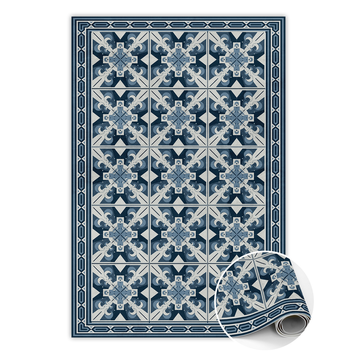 Modny winylowy dywan Geometryczne romby 60 x 90 cm