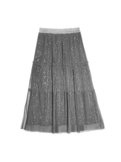 Mesh Sequin skirt - 25WRK240C