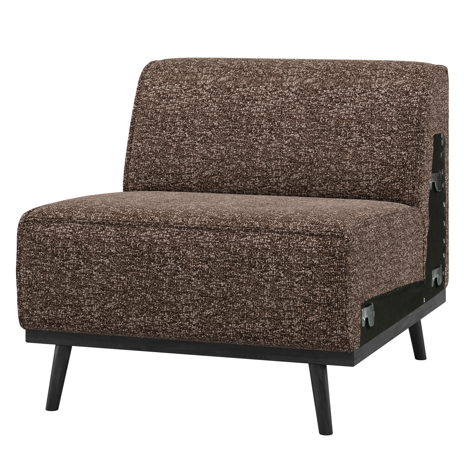 WOOOD 1-zits element bank Statement - Polyester - Bruin - 77x79x93