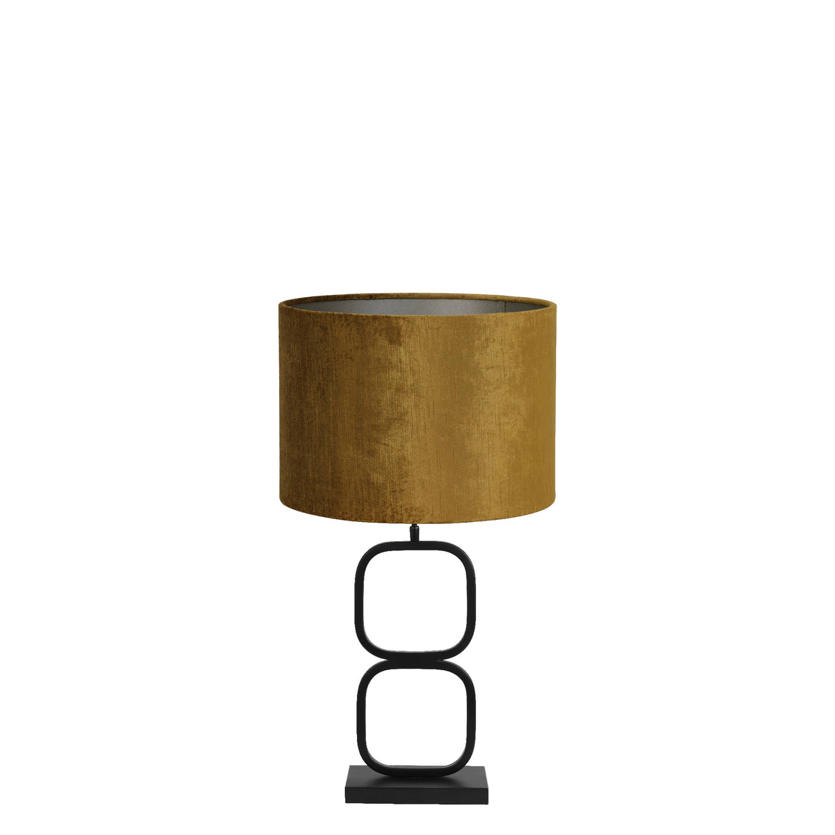 Light & Living tafellamp Lutika/Gemstone - zwart, goud - 30x30x67cm