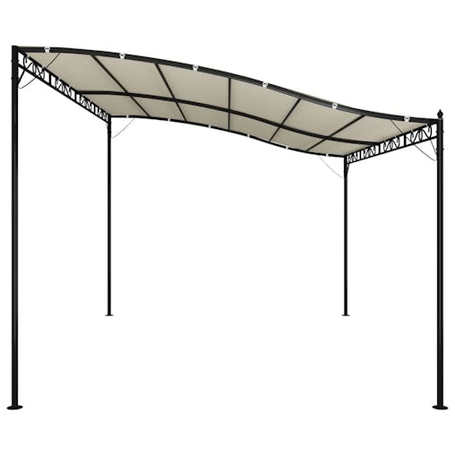 NNEVL Canopy Cream 4x3 m 180 g/m&sup2; Fabric and Steel