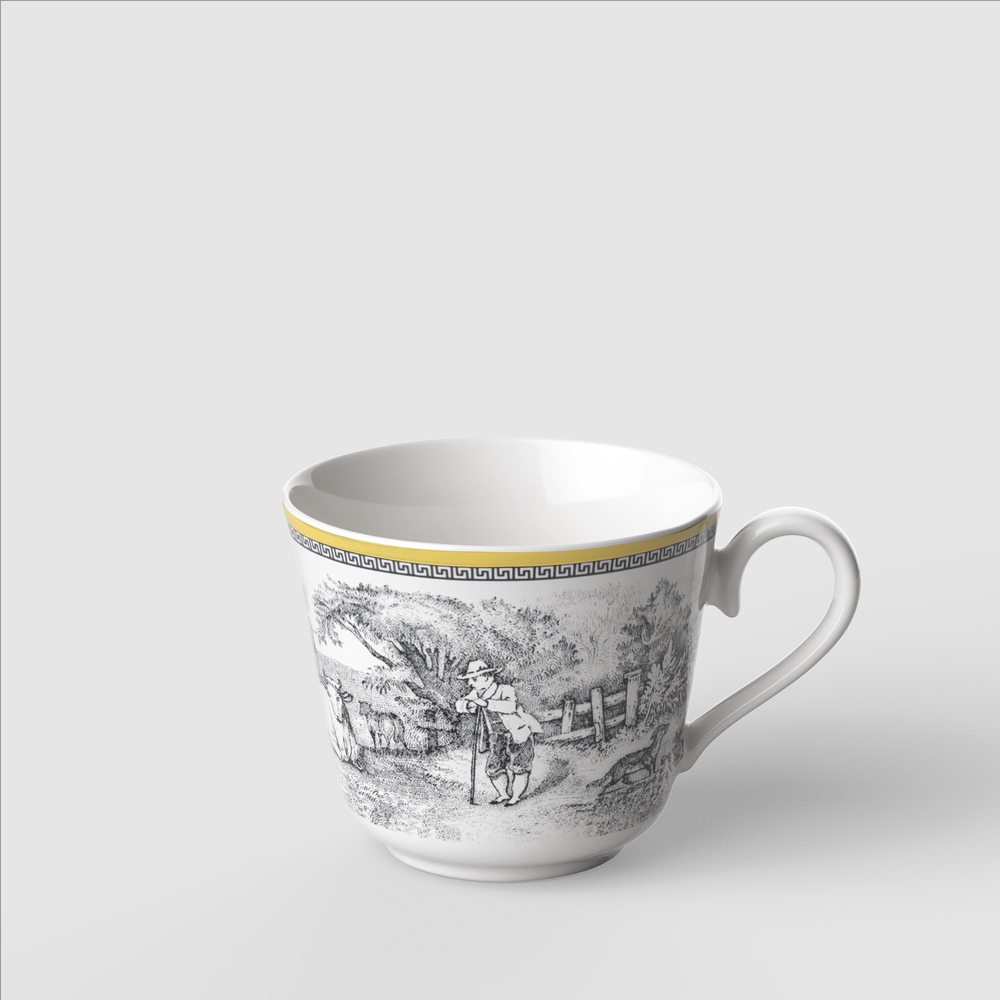 Audun Coffee cup - Multi-colored, 9.2 oz, Premium Porcelain