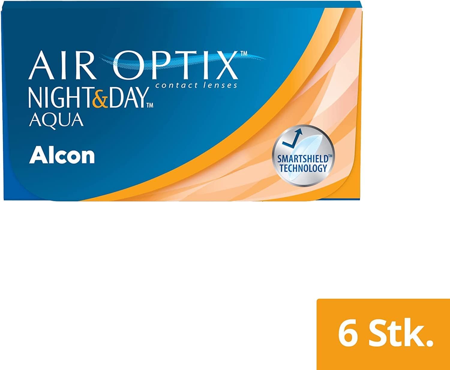 Air Optix Night & Day monthly contact lenses, soft, 6 pieces, BC 8.6 mm / DIA 13.8 mm / -3.25 diopters