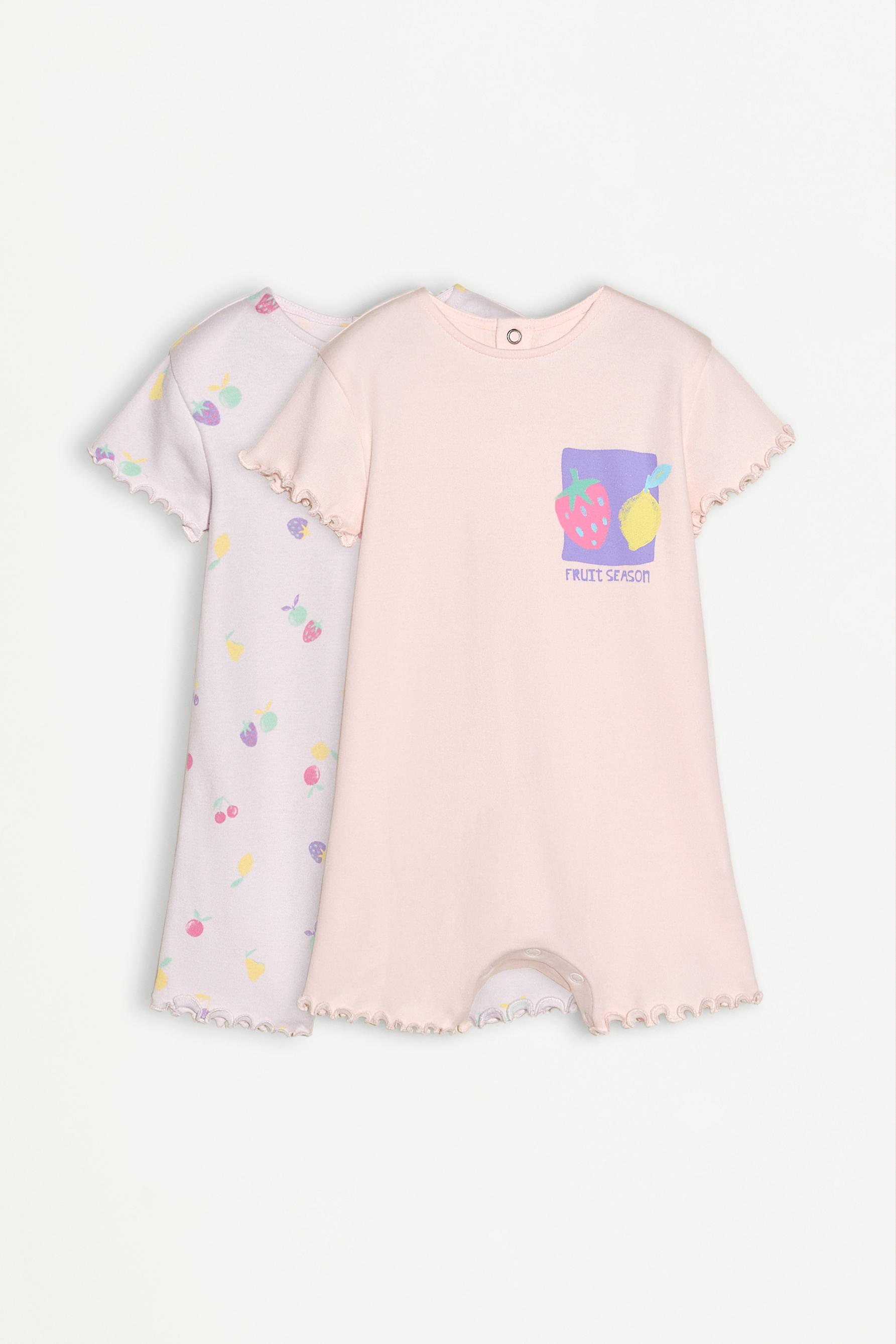 Pack 2 pijamas cortos enteros