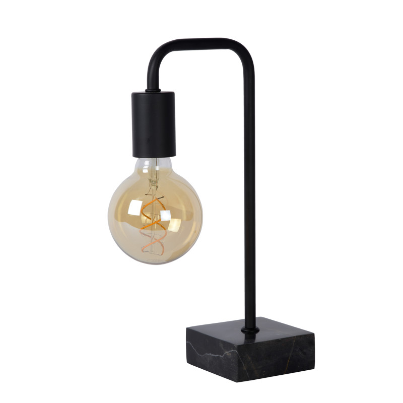 Lampe de table Lorin noire E27 40 W LUCIDE