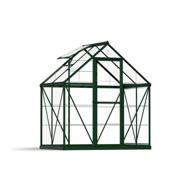 Serre en polycarbonate Harmony verte 2,2 m² CANOPIA