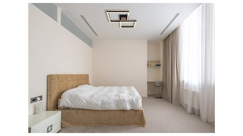Lampa sufitowa Beatrix LED 2-punktowa metalowa czarna