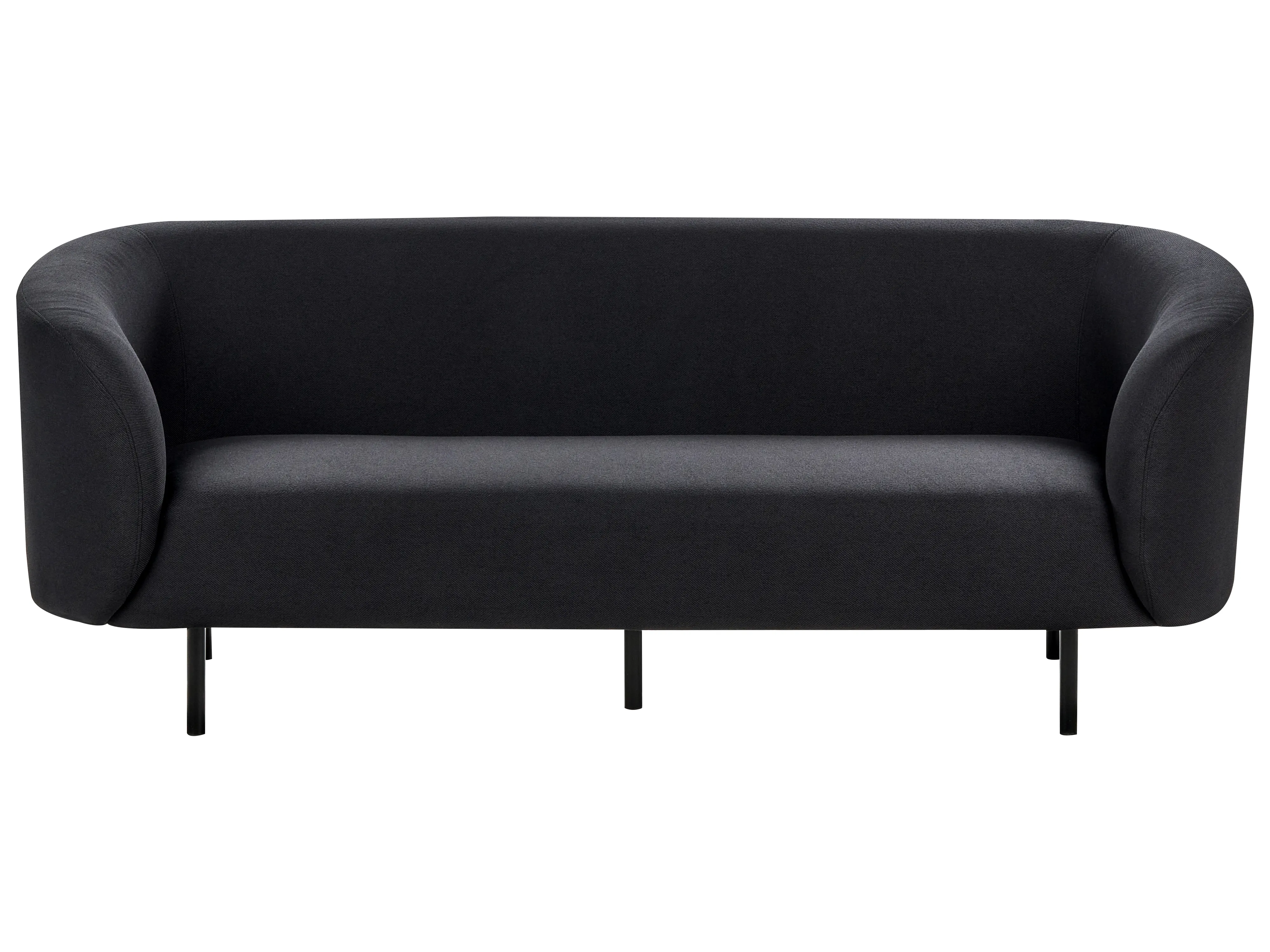 Sofa 2 Seater LOEN Fabric Black
