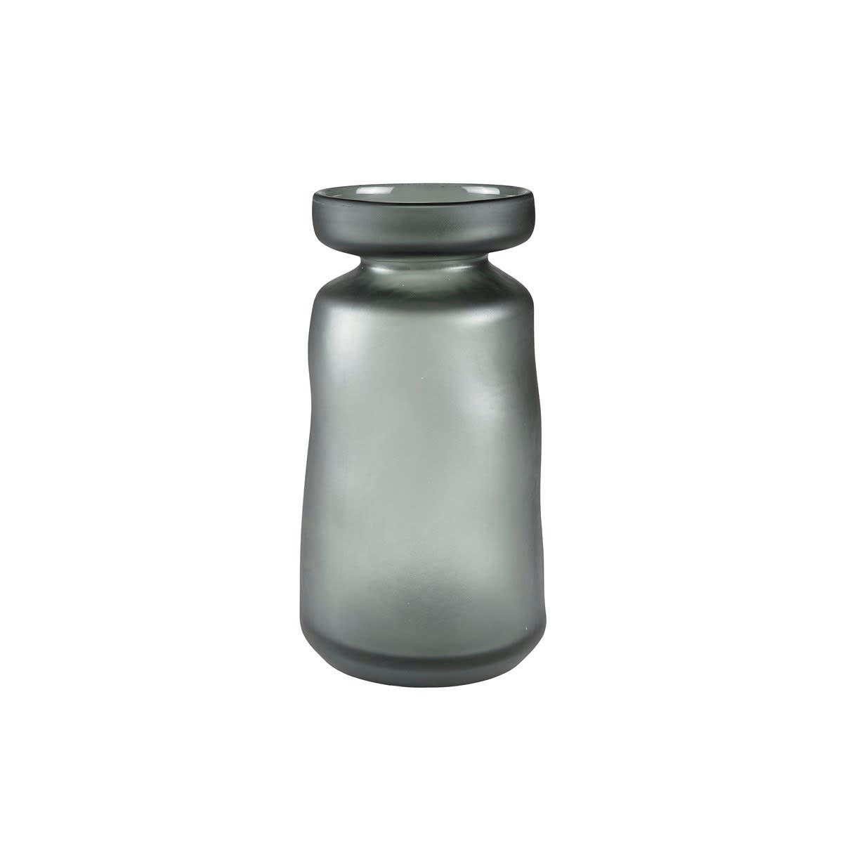 LIVING - Vase en verre gris