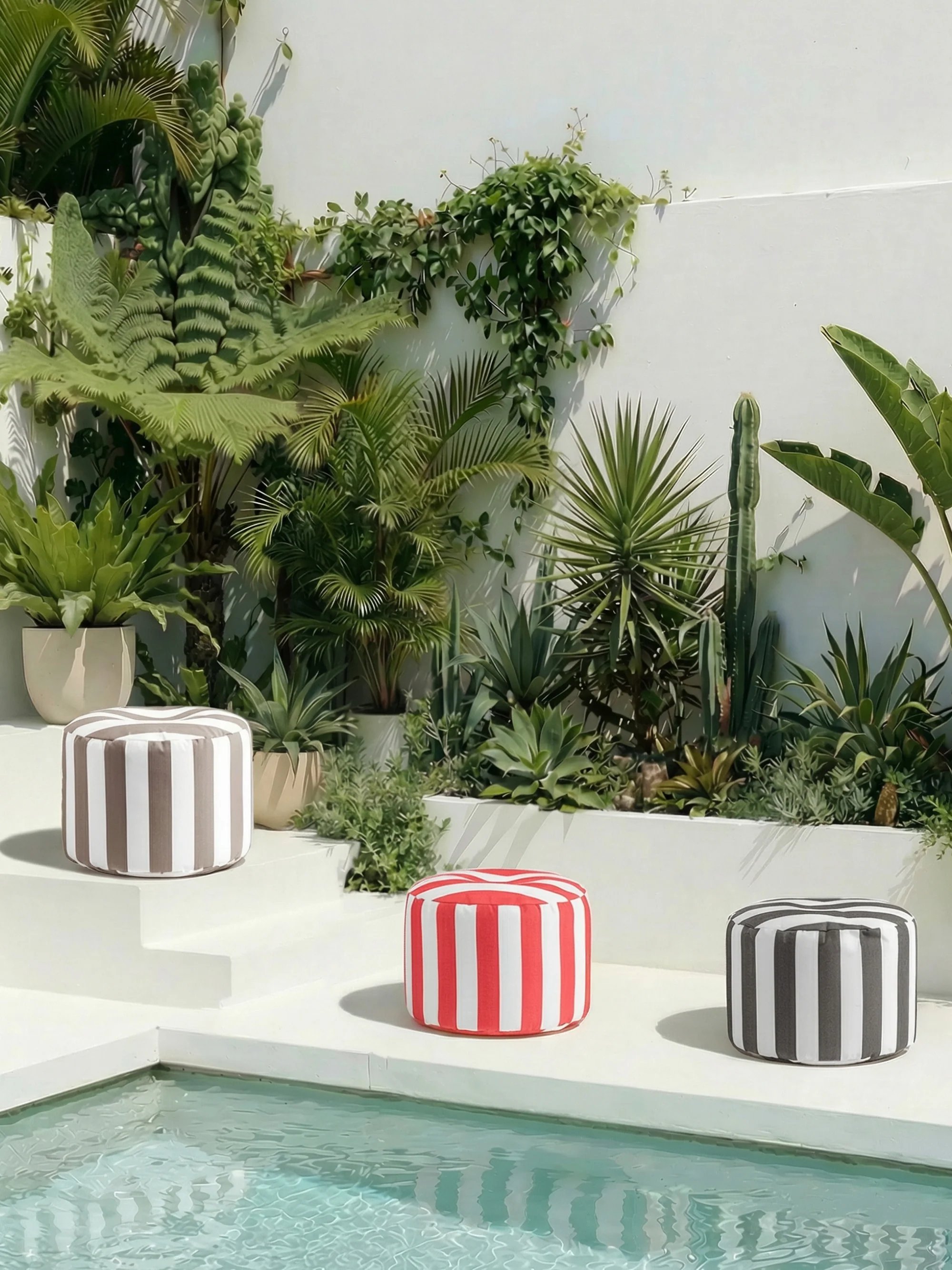 Garten-Pouf DotCom Santorin