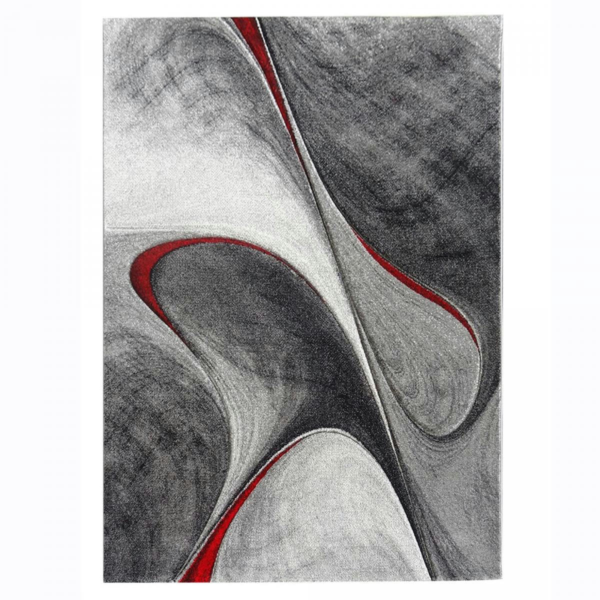 MADILA - Tapis salon rouge 160x230