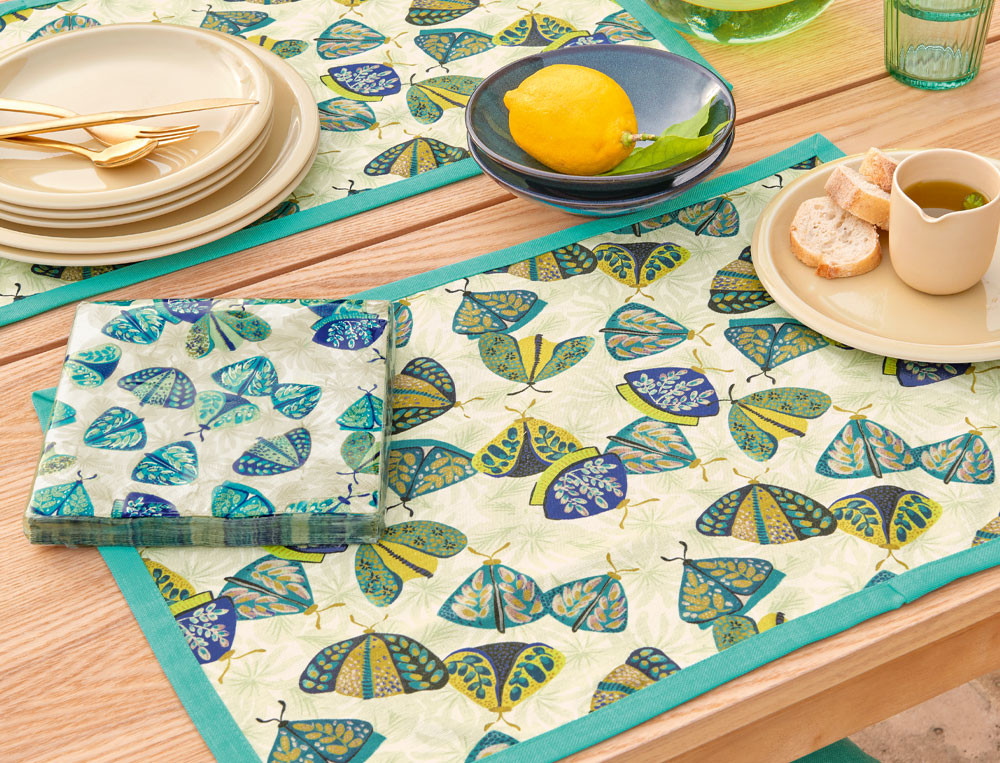 Sachet de 20 serviettes en papierPapillonade