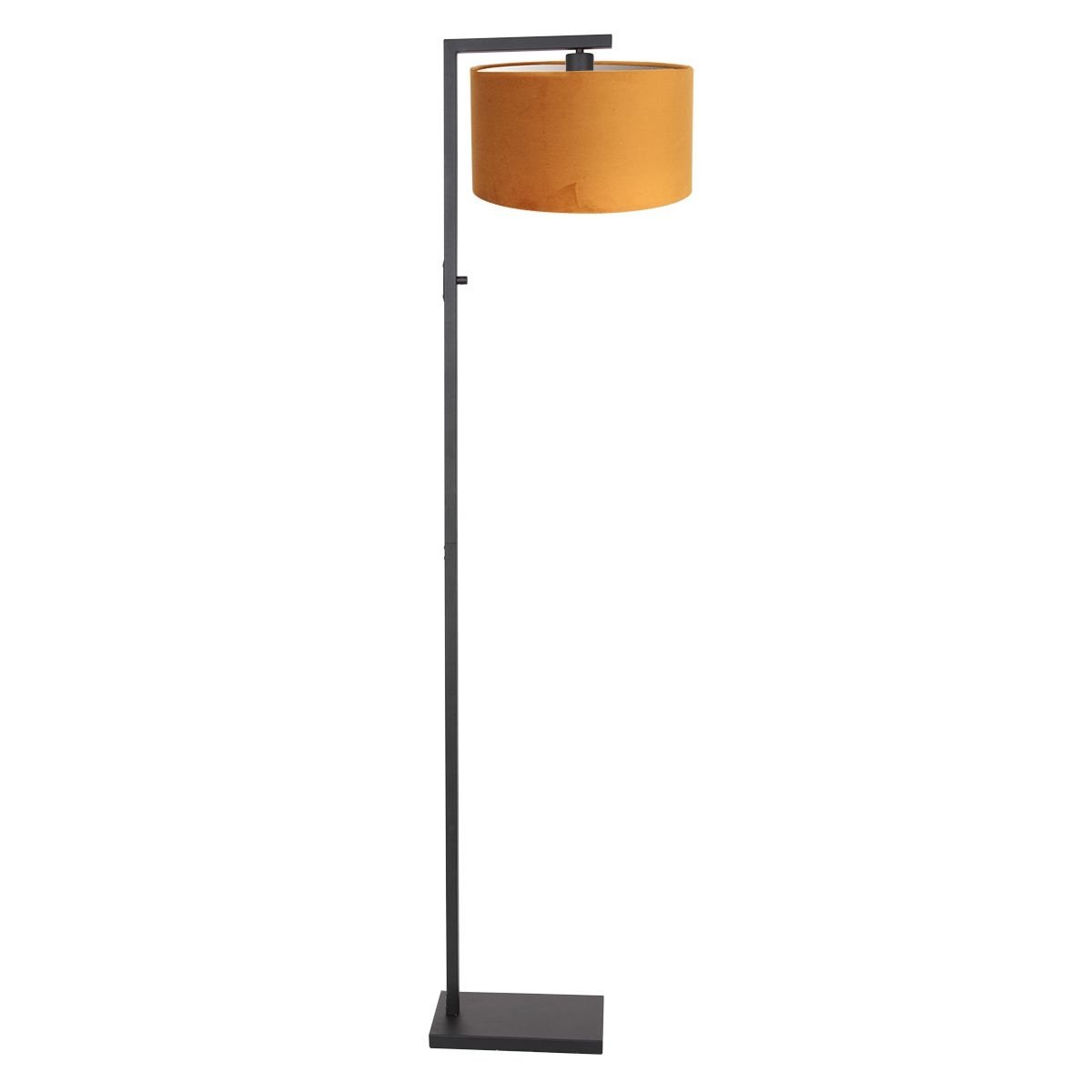 Steinhauer vloerlamp Stang - 1 lichts - 30 x 160  cm - zwart - oker geel