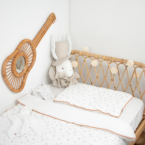 Couette et oreillerprêt à dormir gaze de coton Melody