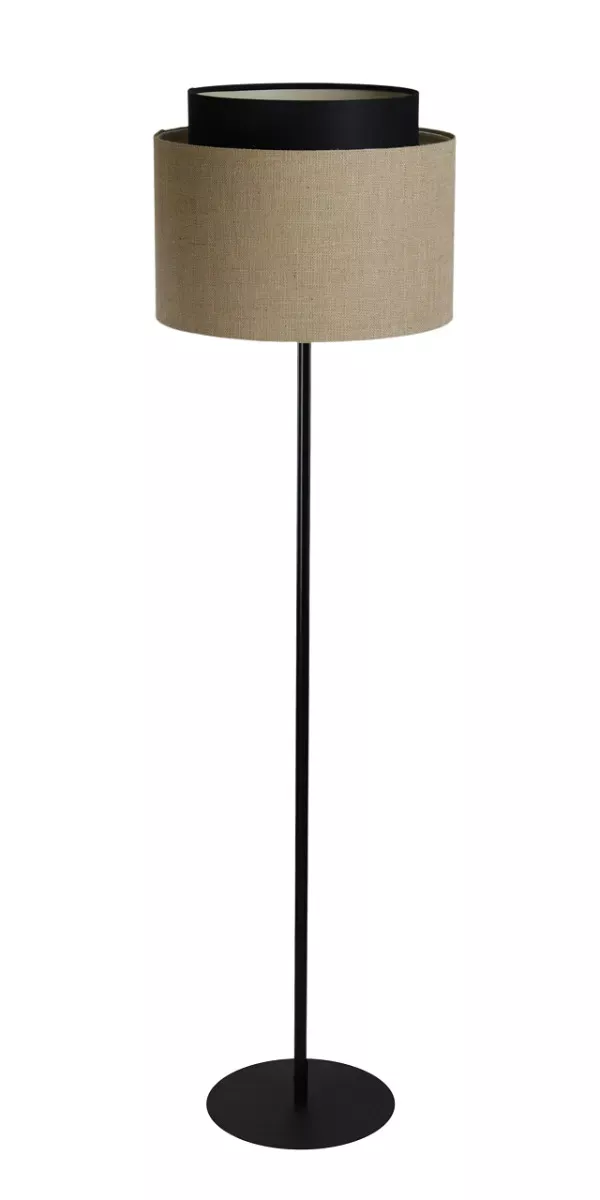 Lampa stojąca ASU I beżowa/czarna