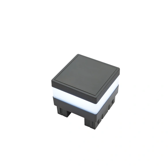 Led-Pfostenleuchte, BxT: 6,8 x 6,8 cm, festverdrahtet, für Flexi-Fence-Zaunsystem