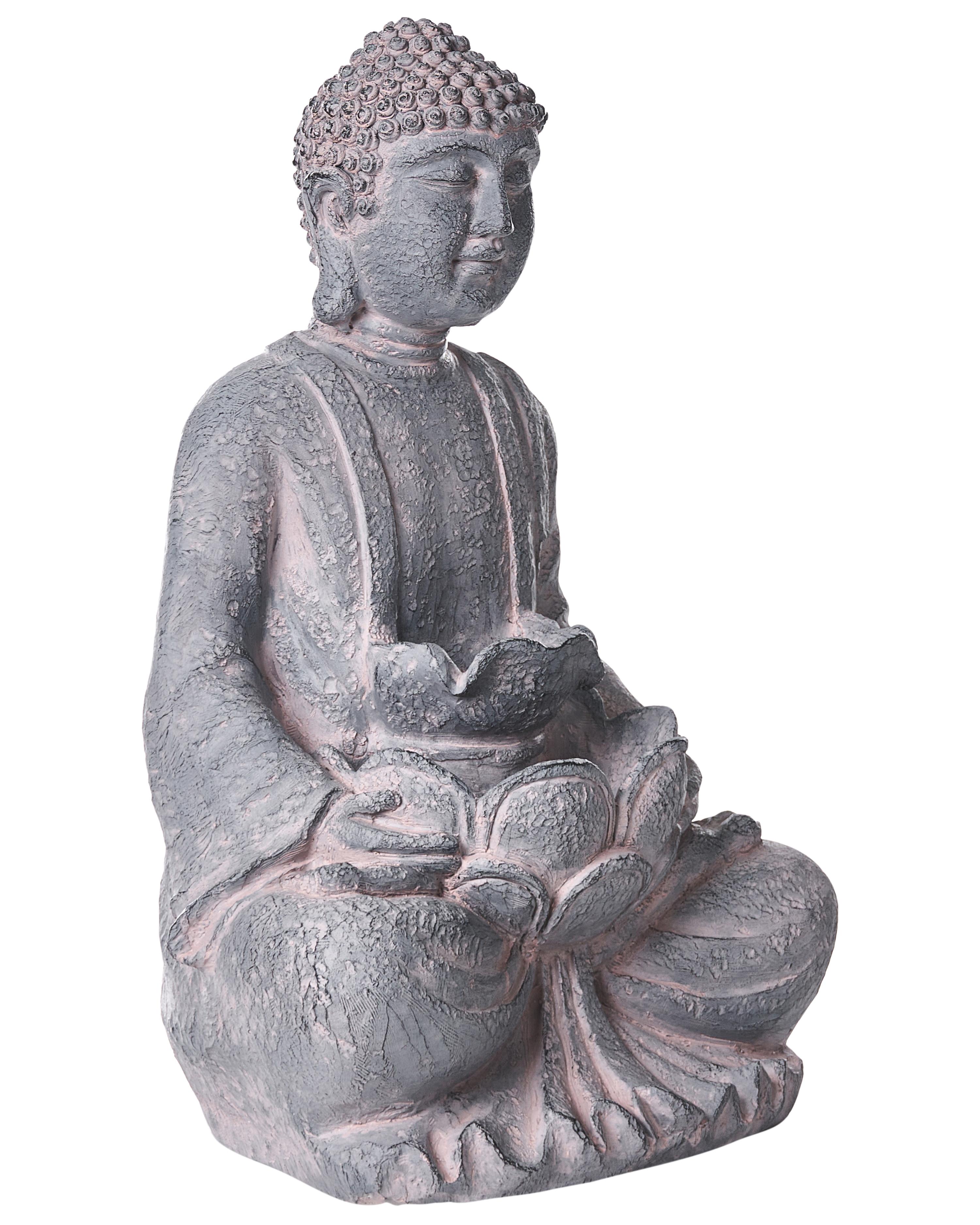 Garden Water Feature LED URLANTE Buddha Grey