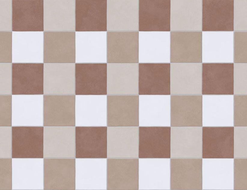 PVC Cupid Tile Beige, Braun 2m