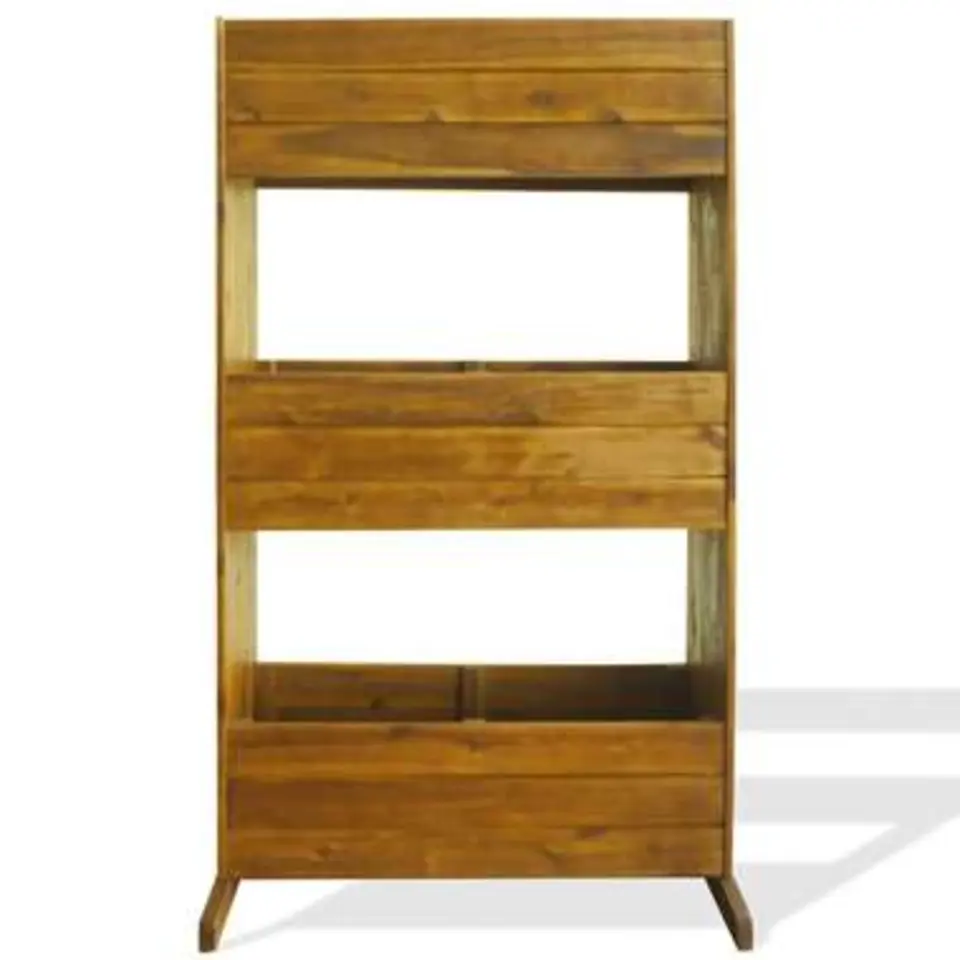 vidaXL - Plantenbak - Bruin - Hout