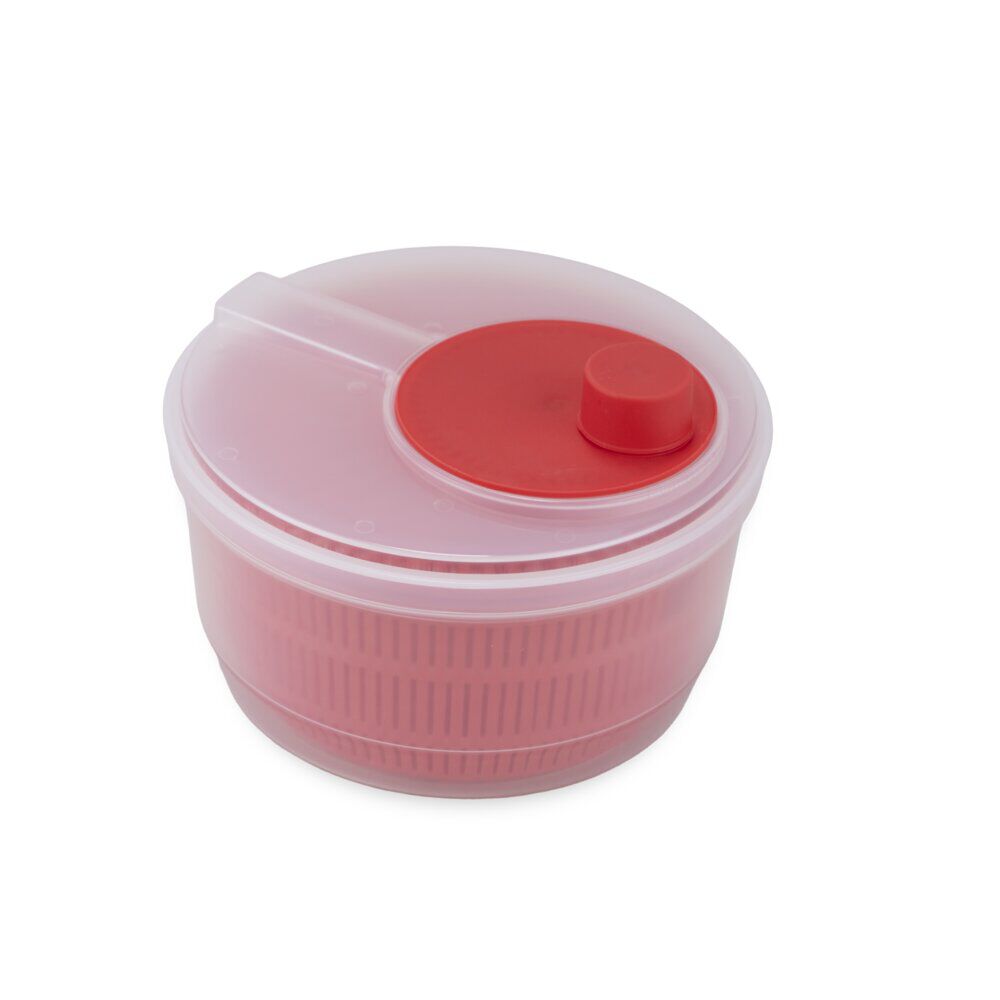 Essoreuse à salade 2,5L plastique rouge Ø20xH14cm
