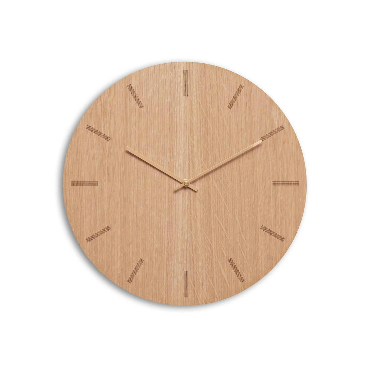 - Horloge murale en bois beige D38cm