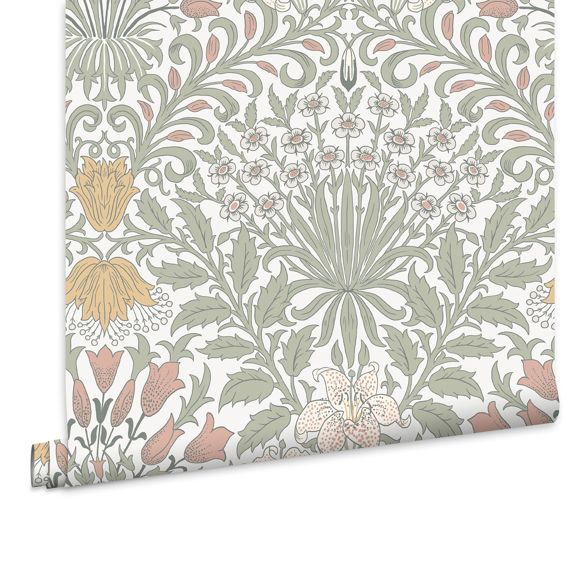 William Morris at Home Vliesbehang - Garden Soft Sage - 1000x52