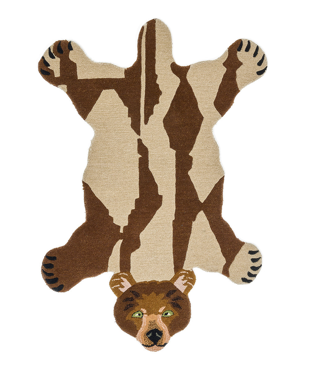 Doing Goods Quin Beer Vloerkleed - Groot 145 x 97 x 2 cm - 100% wol
